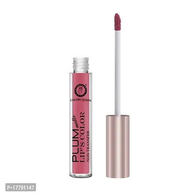 Colors Queen Plum Matte Non Transfer, Water Proof, Liquid Lipstick_Rose Pink 7 ml-thumb3