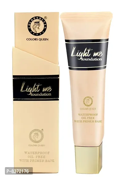 Colors Queen Light me Water Proof Oil free Foundation (Sheer Ivory) With Time Locker Long lasting Make Up Fixer pack Of 2-thumb3