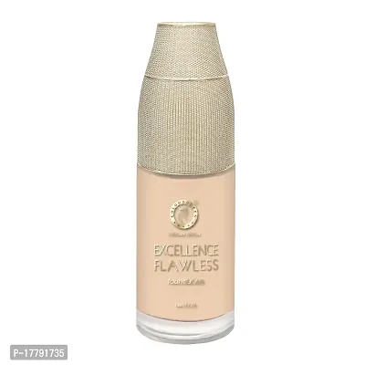 Colors Queen Excellence Flawless Foundation Oil Free Foundation for Complete Coverage Prevents Dark Circles, Dull Complexion and Redness comes with Primer + Base Long Lasting Foundation for Women (Natural Nude)-thumb4