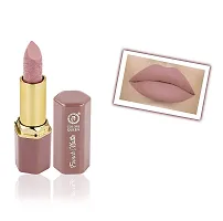 Colors Queen French Matte Lipstick (Peach Nude) With Soft Kajal-thumb1