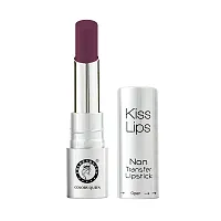 Colors Queen Kiss Lips Matte Lipstick Smudge Proof and Non Transfer Creamy Matte Long Stay Lipstick for Women (Wild Wine)-thumb2