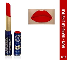 Colors Queen Non Transfer Long Lasting Matte Lipstick (Warm Rich) With Lip Balm-thumb1