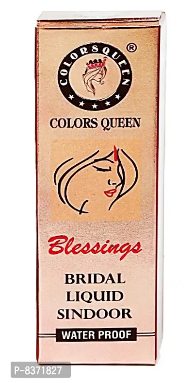 Colors Queen Waterproof Blessings Bridal Liquid Sindoor (Mehroon)-thumb2