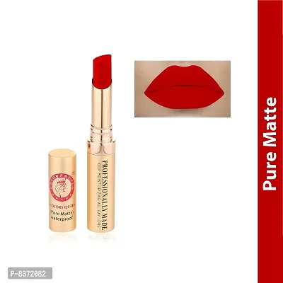 Colors Queen Velvet Texture Non Transfer Lipstick (Red Orange)-thumb3