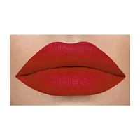 Colors Queen Kiss Lips Non Transfer Matte Lipstick (Gold Rich Red)-thumb2