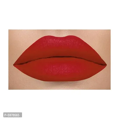 Colors Queen Kiss Lips Non Transfer Matte Lipstick (Gold Rich Red)-thumb3