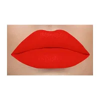 Colors Queen Kiss Lips Non Transfer Matte Lipstick (Chilly Red)-thumb2