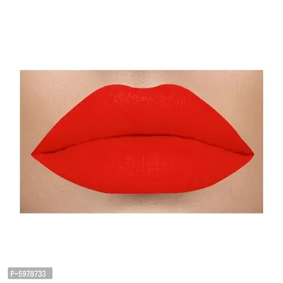 Colors Queen Kiss Lips Non Transfer Matte Lipstick (Chilly Red)-thumb3