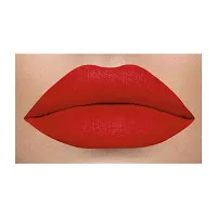 Colors Queen Kiss Lips Non Transfer Matte Lipstick (Rich Red)-thumb2