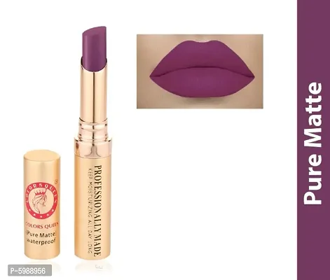 Colors Queen Beauty Lip Velvet Texture Non Transfer Lipstick (Bio Rose)