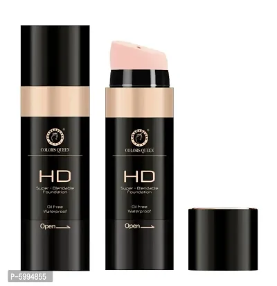 Colors Queen HD Super Blendable Oil Free Water Proof Foundation (Beige)-thumb3