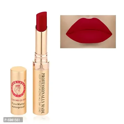 Colors Queen Beauty Lips Non Transfer Velvet Texture Lipstick (Indian Red)-thumb3