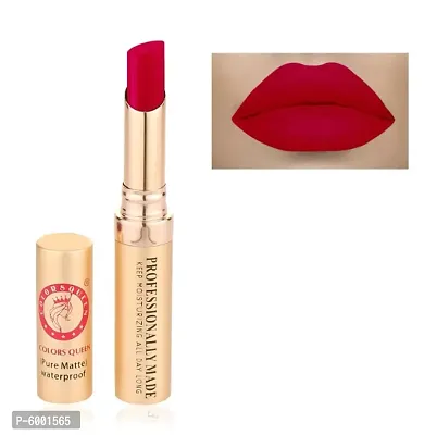 Colors Queen Beauty Lips Velvet Texture Matte Lipstick (Sexy Red)-thumb2