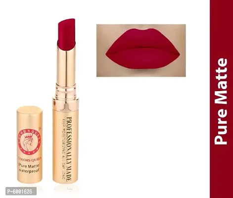 Colors Queen Beauty Lips NON Transfer Velvet Texture Lipstick (Chilli Red)