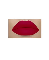 Colors Queen Beauty Lips NON Transfer Velvet Texture Lipstick (Chilli Red)-thumb1