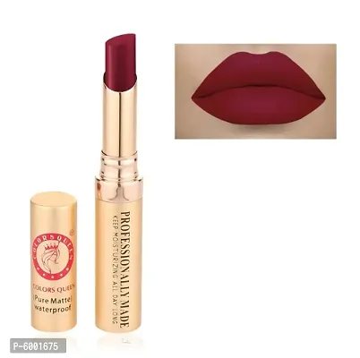 Colors Queen Beauty Lips Non transfer Velvet Texture Lipstick (Royal Maroon)-thumb2