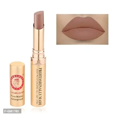 Colors Queen Beauty Lips Non Transfer Velvet Texture Lipstick (Gold Rich Red)-thumb2