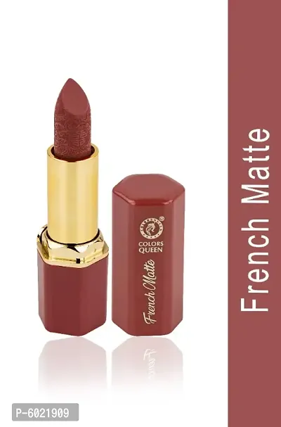 Colors Queen French Matte Water Proof Matte Lipstick (Nude)