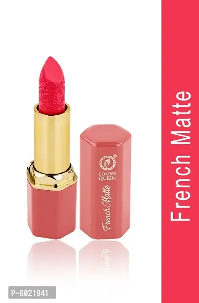 Colors Queen French Matte Water Proof Matte Lipstick (Baby Pink)-thumb0