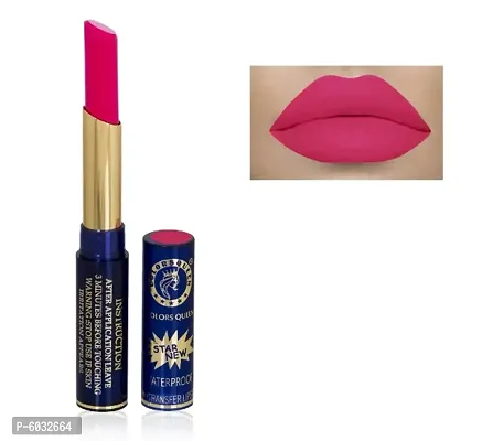 Colors Queen Star New Water Proof Non Transfer Lipstick (Pink)-thumb2