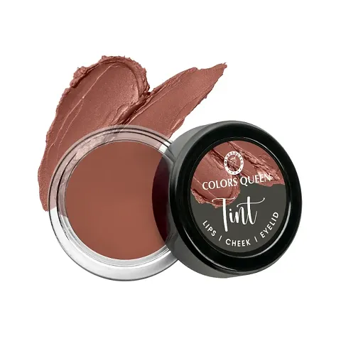 Colors Queen Tint for Cheeks and Lips - Enriched with Vitamin E and Essential Oils | Matte Lip and Cheek Tint for Lips, Cheeks and Eyelids | 100% Vegan and Cruelty Free Lip Tint for Women