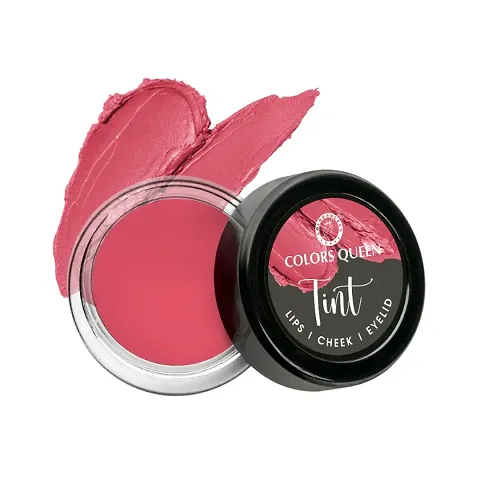 Colors Queen Tint for Cheeks and Lips - Enriched with Vitamin E and Essential Oils | Matte Lip and Cheek Tint for Lips, Cheeks and Eyelids | 100% Vegan and Cruelty Free Lip Tint for Women