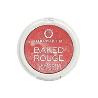 Colors Queen Terracotta Shimmer Blusher Contour (Golden Salmon, 6g)-thumb2