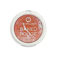 Colors Queen Terracotta Shimmer Blusher Contour (Golden Peach, 6g)-thumb2