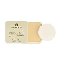 COLORS QUEEN Oil Control Pan-Cake | Waterproof Concealer Compact (Orange Brown, 15 g)-thumb2