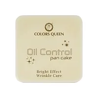 COLORS QUEEN Oil Control Pan-Cake | Waterproof Concealer Compact (orange, 15 g)-thumb2