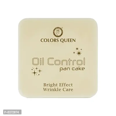 COLORS QUEEN Oil Control Pan-Cake | Waterproof Concealer Compact (orange, 15 g)-thumb3