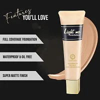 Colors Queen Light Me Water proof Foundation (Natural Shell) With Time Locker Long lasting Make Up Fixer pack Of 2-thumb4