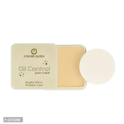 COLORS QUEEN Oil Control Pan-Cake | Waterproof Concealer Compact (cream, 15 g)-thumb4