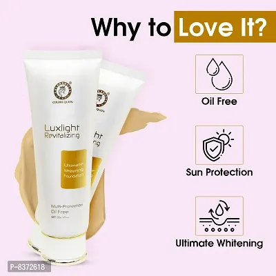 Colors Queen Lux Light Revitalizing Ultimate Protection ||Oil Free Foundation||_||Cool Ivory||-thumb4