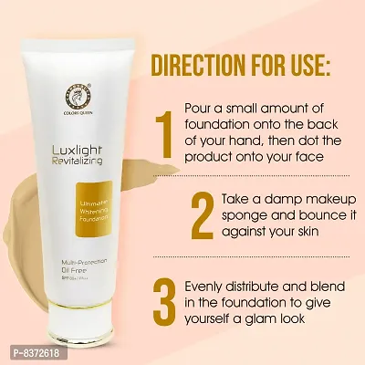 Colors Queen Lux Light Revitalizing Ultimate Protection ||Oil Free Foundation||_||Cool Ivory||-thumb5