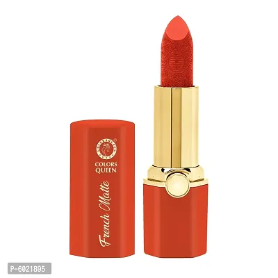 Colors Queen French Matte Water Proof Matte Lipstick (Orange)-thumb4