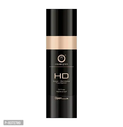 Colors Queen HD Super Blendable Oil Free Water Proof Foundation (IVORY)-thumb2