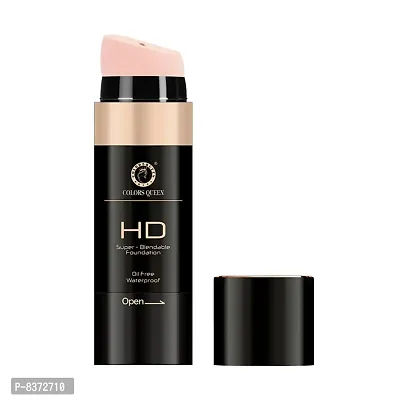 Colors Queen HD Super Blend able Oil Free Water Proof Foundation (IVORY)-thumb2