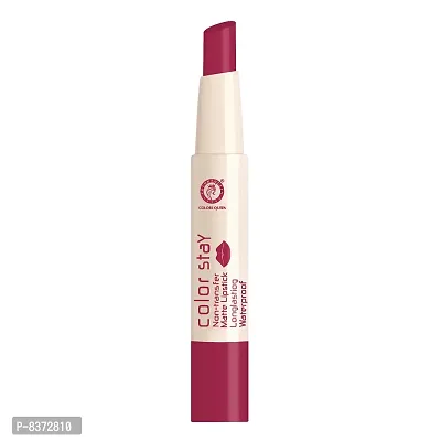 Colors Queen (NEW) Colors Stay Non Transfer Matte Lipstick (Mehroon)-thumb4