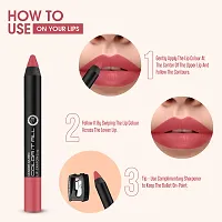 Colors Queen Color It All Lip Crayon | Non Transfer Lip Crayon Matte | Lip Crayons for women | 18 Hour Wear Smudge Proof Lipstick-thumb3