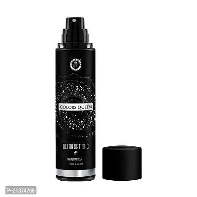 Colors Queen Ultra Setting Makeup Fixer Spray ndash; 120 ml | Long Lasting Makeup Setting Spray for Face Makeup | Keeps Makeup Intact, Hydrates, Soothes  Refreshes Skin | Non Sticky  Weightless Formula