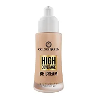 Colors Queen High Coverage BB Cream Foundation with SPF-15 | Lightweight Cream Foundation with Matte Finish | Long Lasting Foundation for Face Makeup Enriched with Jojoba Seed Oil (White Ivory, 50g)-thumb4