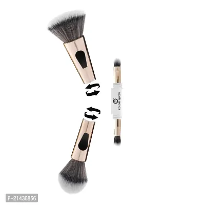 COLORS QUEEN 4 in 1 Foundation, Powder, Eyeshadow Blending and Flat Brush Set  (Pack of 4)-thumb3