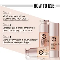 COLORS QUEEN Oil Control,Waterproof Base With Primer Pump Foundation Skin Color Foundation (30ml)-thumb4