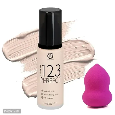 Colors Queen 123 Perfect Foundation (03) With Blender