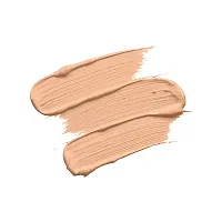 Colors Queen Oil Free Real Base Foundation (Natural Shell) With Color Correcting 12 Hr. Smoothing Water Proof Eye Primer (Pack Of 2)-thumb2