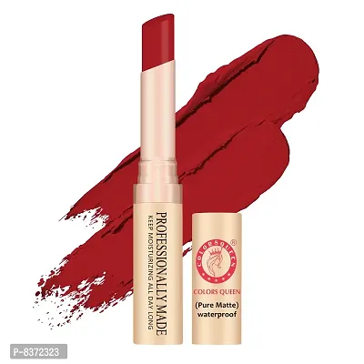 Colors Queen Beauty Lip Pure Matte Lipstick (Indian Red, 4g )-thumb0