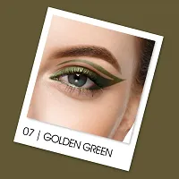 Colors Queen Extreme Color Kajal - 07 Golden Green, 0.4g | Smooth One Stroke Application Ultra Creamy Texture | Non Transfer, Smudge Proof, Water Proof Kajal | Long Lasting Eye Pencil Kajal for Women-thumb3