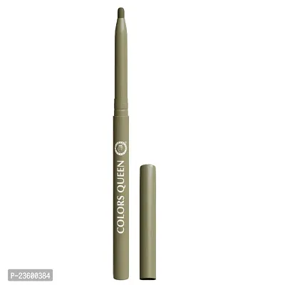 Colors Queen Extreme Color Kajal - 07 Golden Green, 0.4g | Smooth One Stroke Application Ultra Creamy Texture | Non Transfer, Smudge Proof, Water Proof Kajal | Long Lasting Eye Pencil Kajal for Women-thumb2