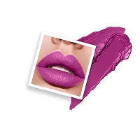 Colors Queen Luxury Matte Non Transfer Lipstick - 04 Maple Magenta, 4g | Highly Pigmented, Single Stroke Application, Ultra Matte Long Lasting Lipstick | Smudge Proof  Waterproof Lipstick for Women-thumb1